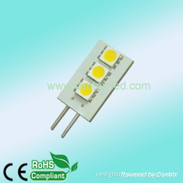 0.5W 3pcs smd5050 with CE&ROHS approved G4 led bulb
